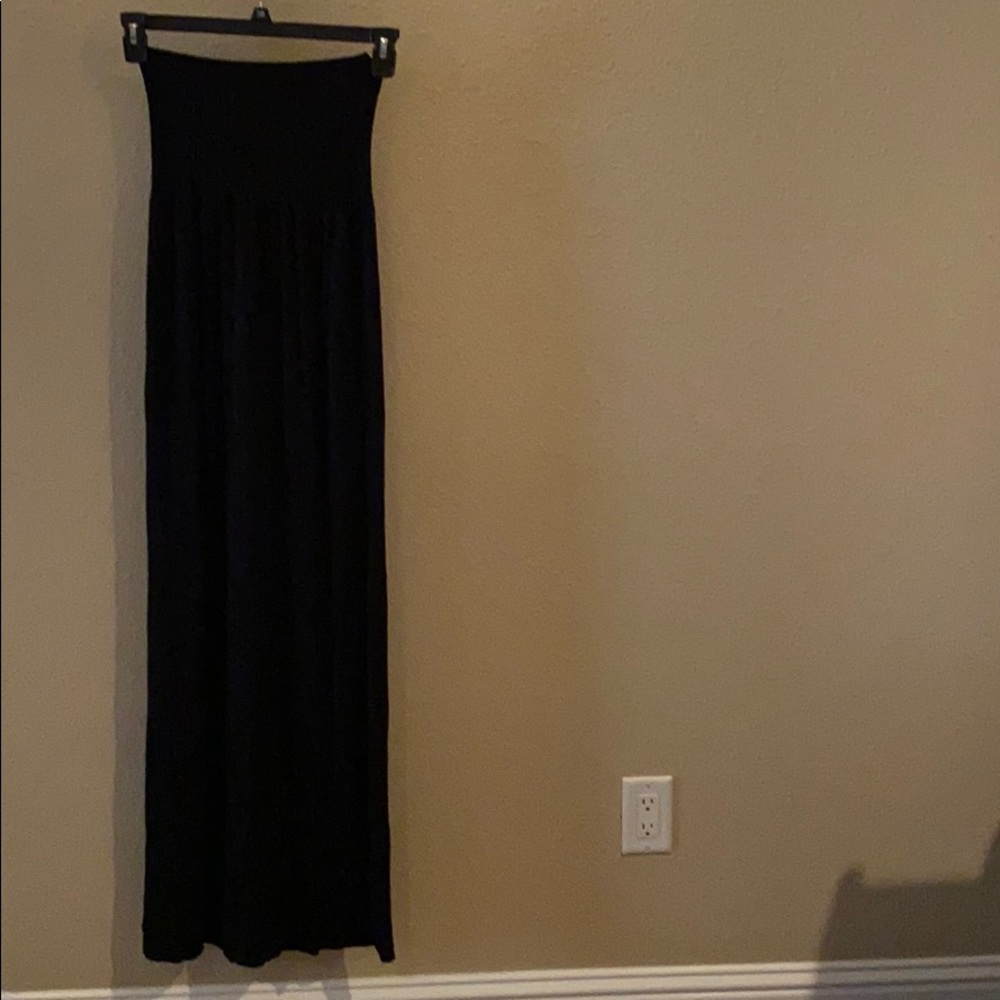 Strapless maxi